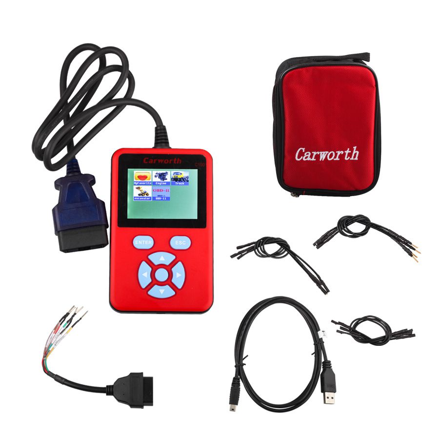 Carworth C100-C Universal OBDII Gasoline Scanner For Europe/USA/Asia Car Models CAN-BUS