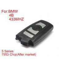 Remote Key 4 Buttons 433MHZ 7953 Chips Black Side for BMW CAS4 F Platform 5series