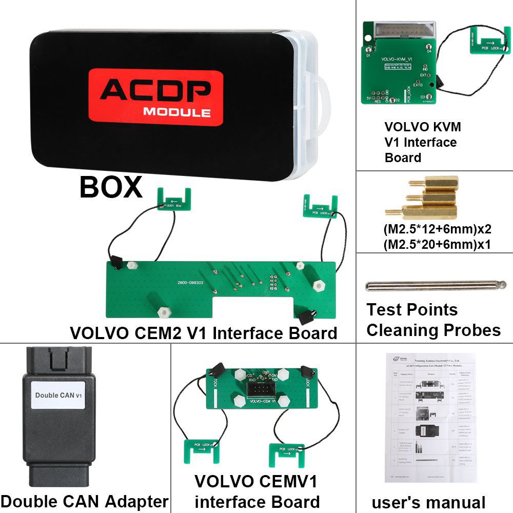 Volvo Package Yanhua Mini ACDP Host and Volvo IMMO Key Programming Module 12
