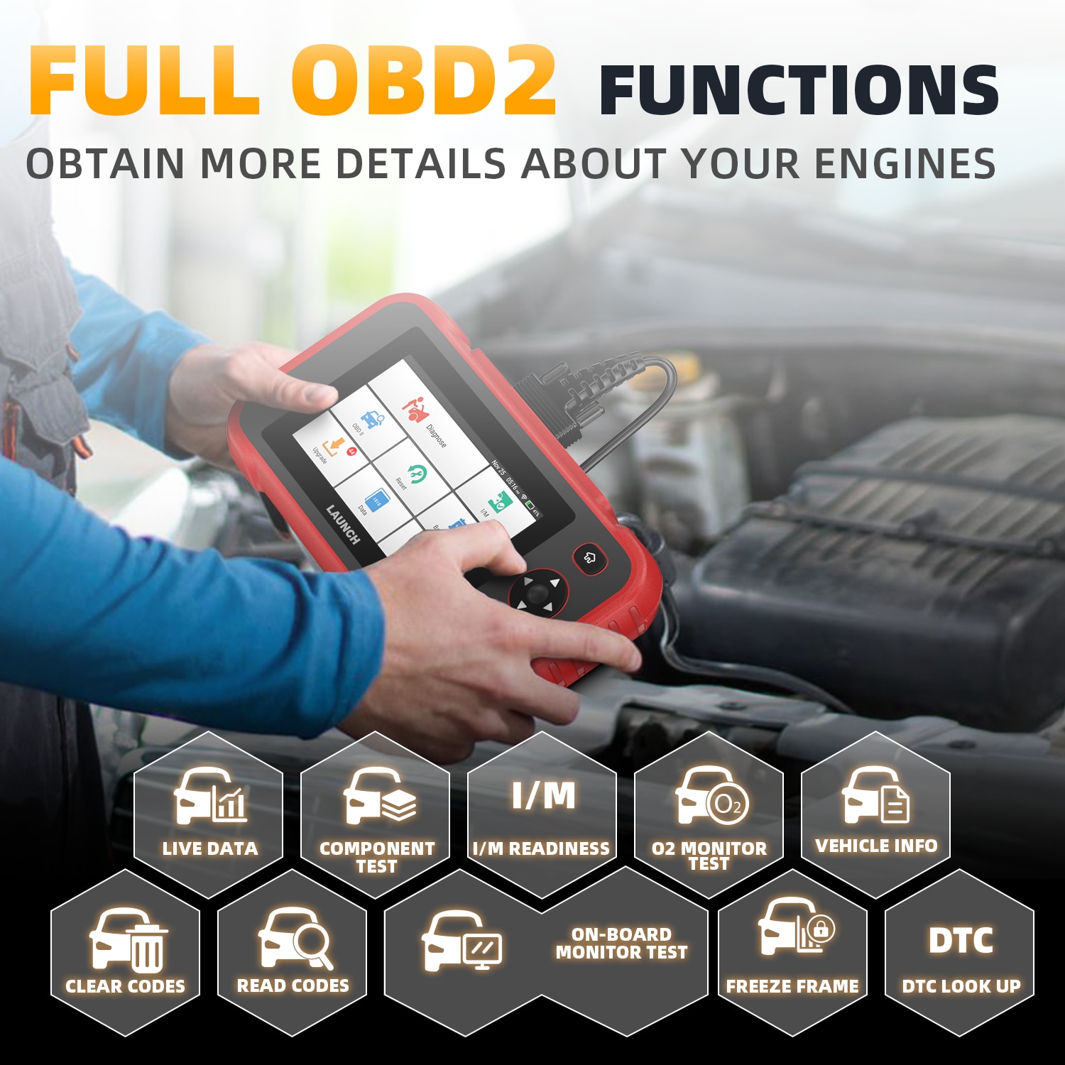 LAUNCH X431 CRP129i Professional OBD2 Automotive Scanner SAS SRS EPB Oil Reset OBD 2 Car Diagnostic Tool EOBD LAUNCH Scanner