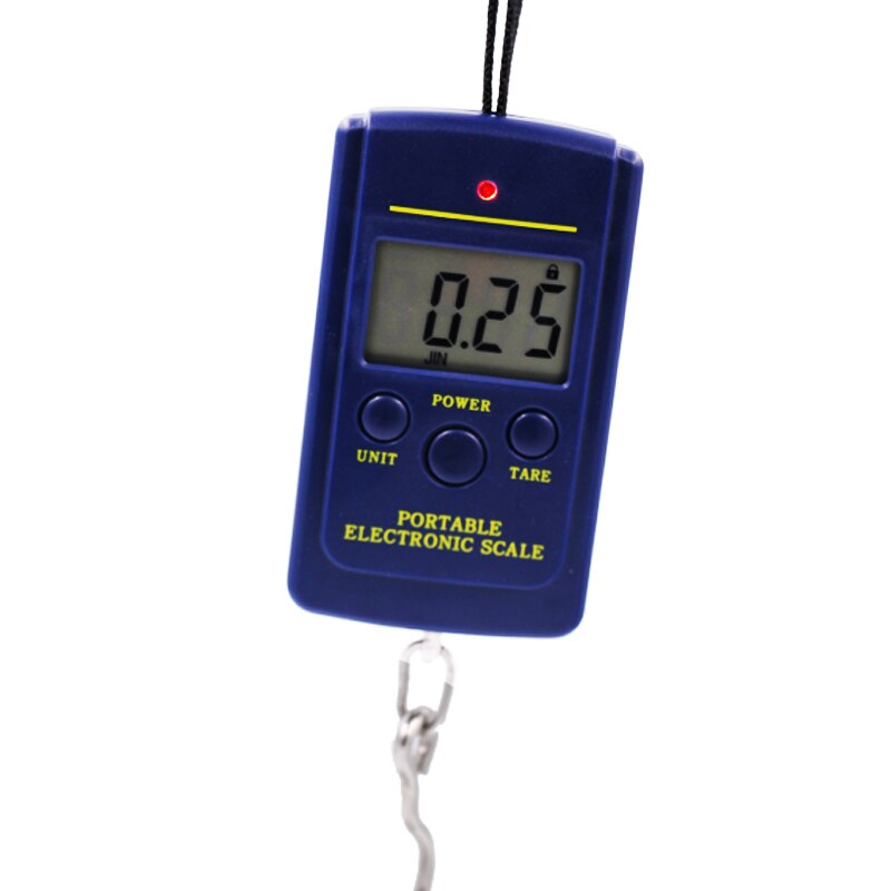 40kg x 10g Digital Scale for Fishing Luggage Travel Mini Weighing Scales Steelyard Hanging Hook Scale Kitchen Weight Tool