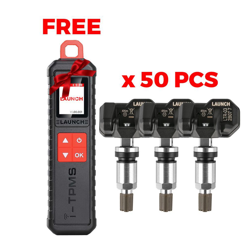 Buy 50pcs Launch LTR-03 RF Sensor 315MHz & 433MHz TPMS Sensor Tool Metal & Rubber Get one Free Launch i-TPMS Handheld TPMS Service Tool