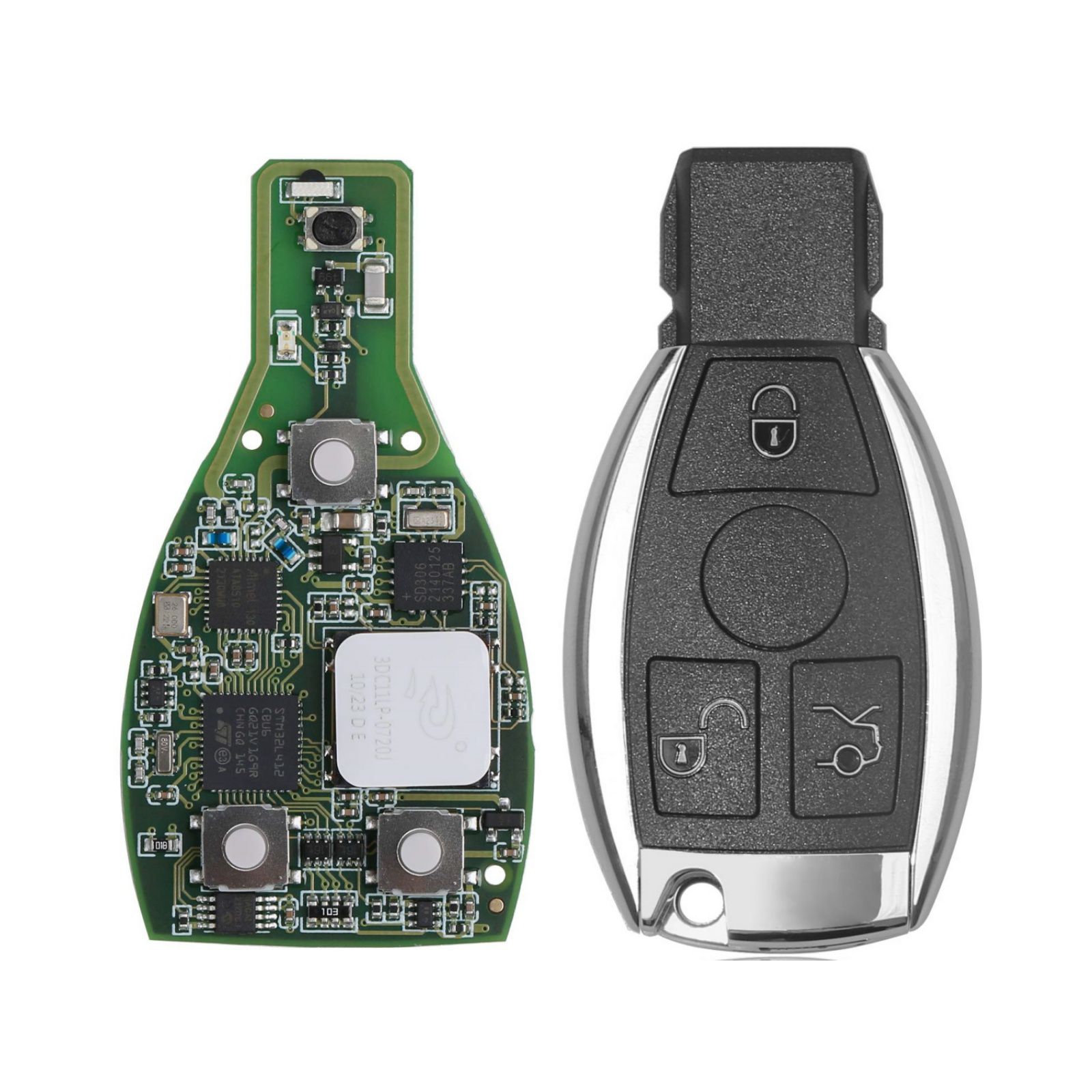 5pcs CG MB FBS3 BGA KeylessGo Key 315/433MHZ with Shell for W204 W207 W212 W164 W166 W216 W221 W251 After Year 2010