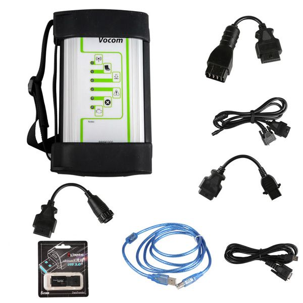 Volvo 88890300 Vocom Interface with PTT 2.7.25 for Volvo/Renault/UD/Mack Multi-languages Truck Diagnose Square Interface