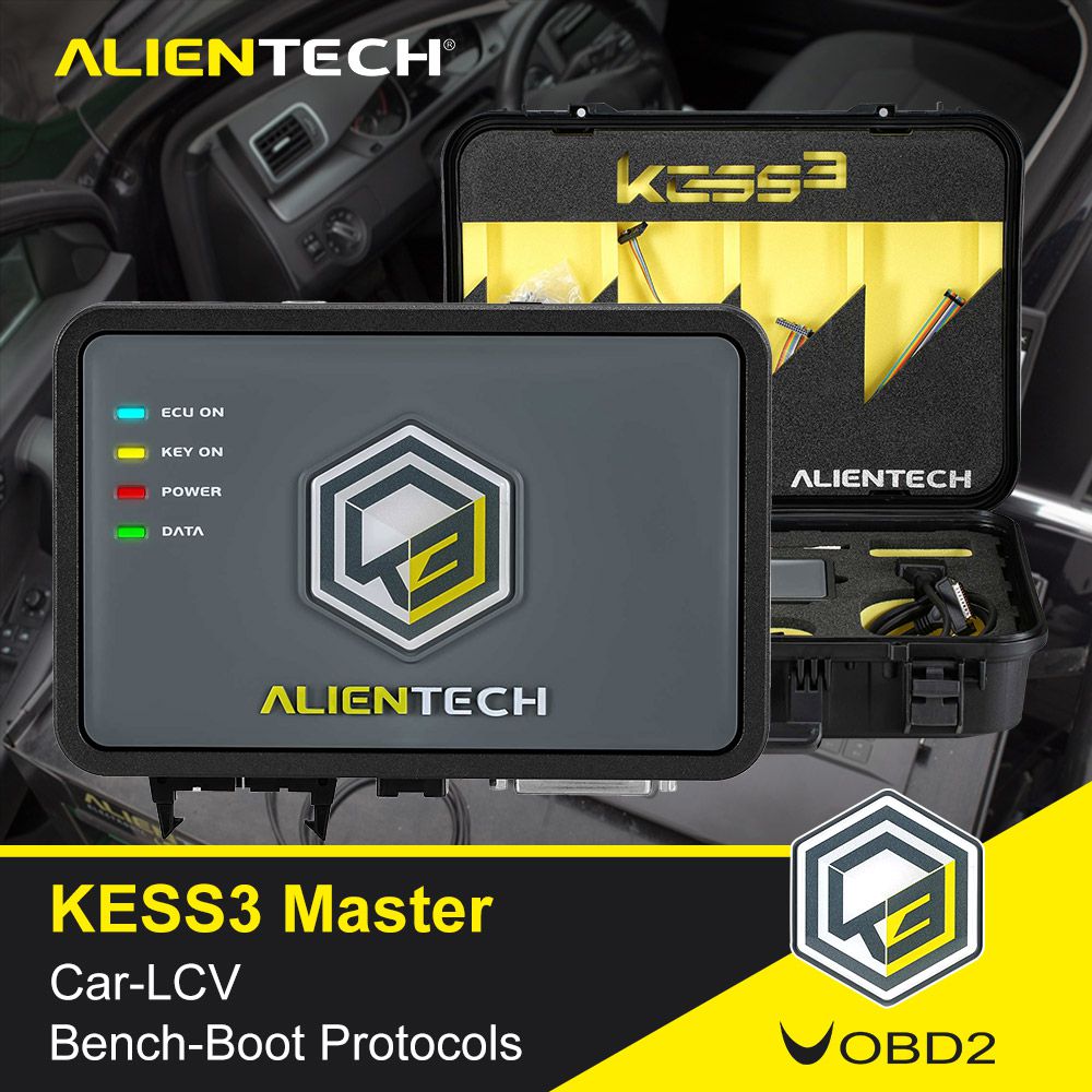 Original Alientech KESS V3 KESS3 Master Version ECU and TCU Programming Tool with Car OBD-Bench-Boot LCV Protocol Authorization