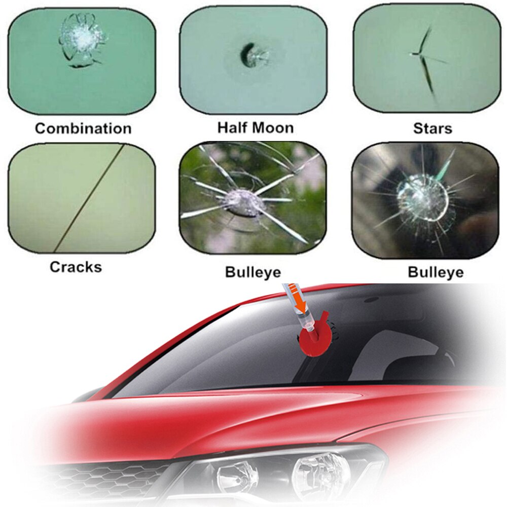 Car Windshield Repair Kit DIY Window Repair Tool Windscreen Glass Scratch Crack Restore Renewal Window Screen Polishing