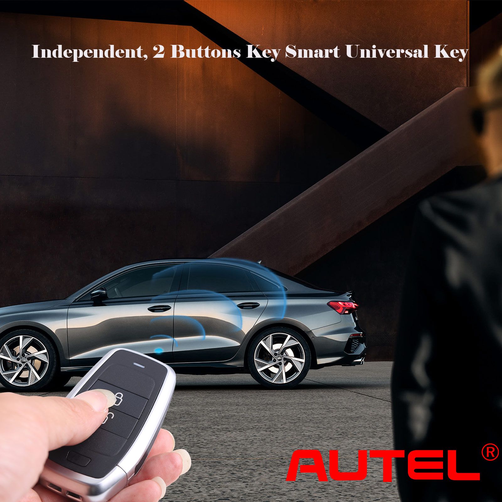 AUTEL IKEYAT002AL 2 Buttons Independent Universal Smart Key 5pcs/lot