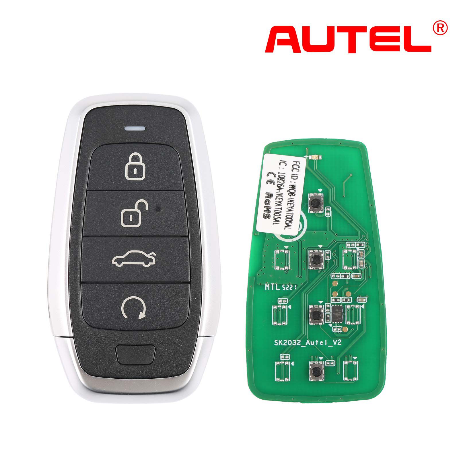 AUTEL IKEYAT004EL 4 Buttons Independent Universal Smart Key 5pcs/lot