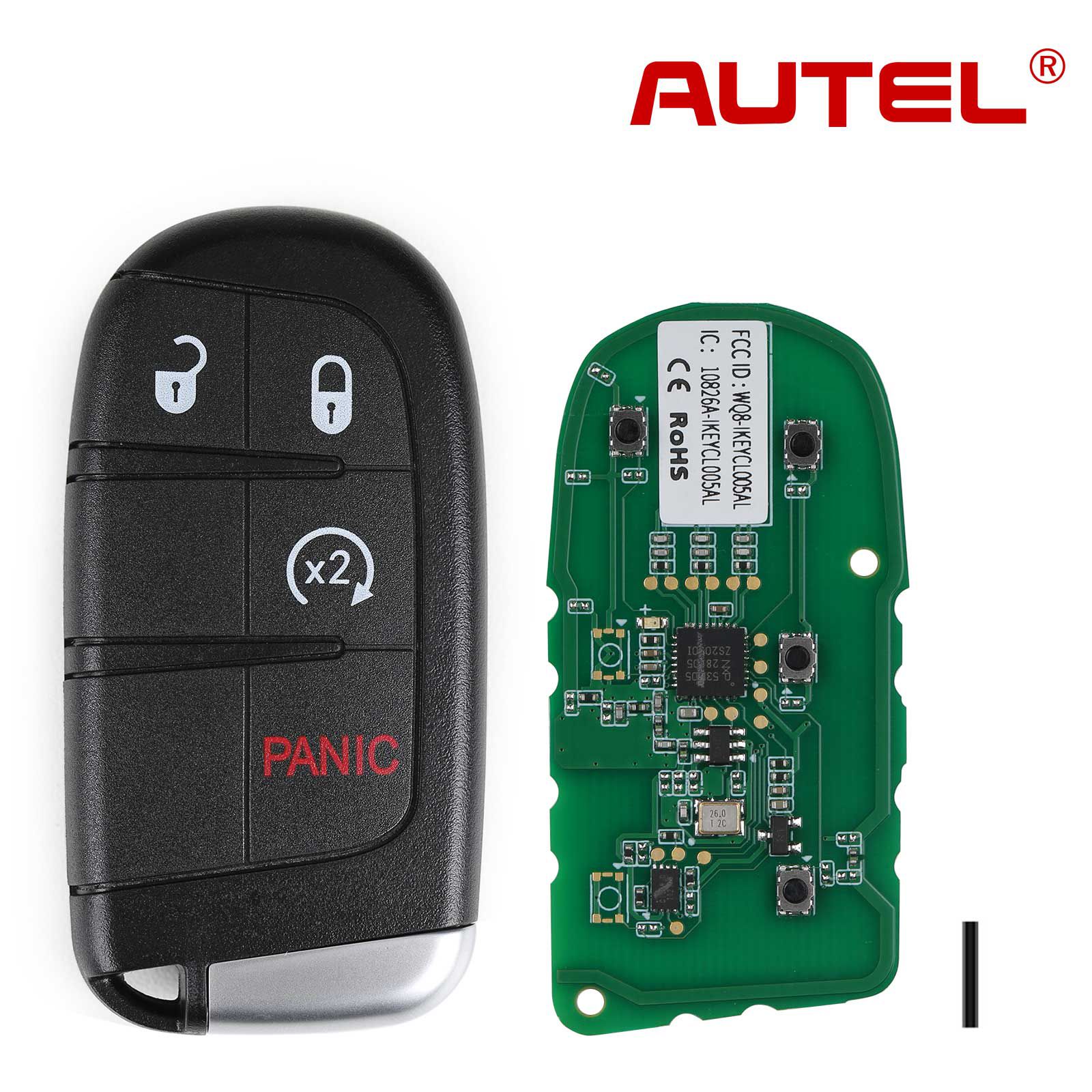 AUTEL IKEYCL004AL Chrysler 4 Buttons Universal Smart Key 5pcs/lot