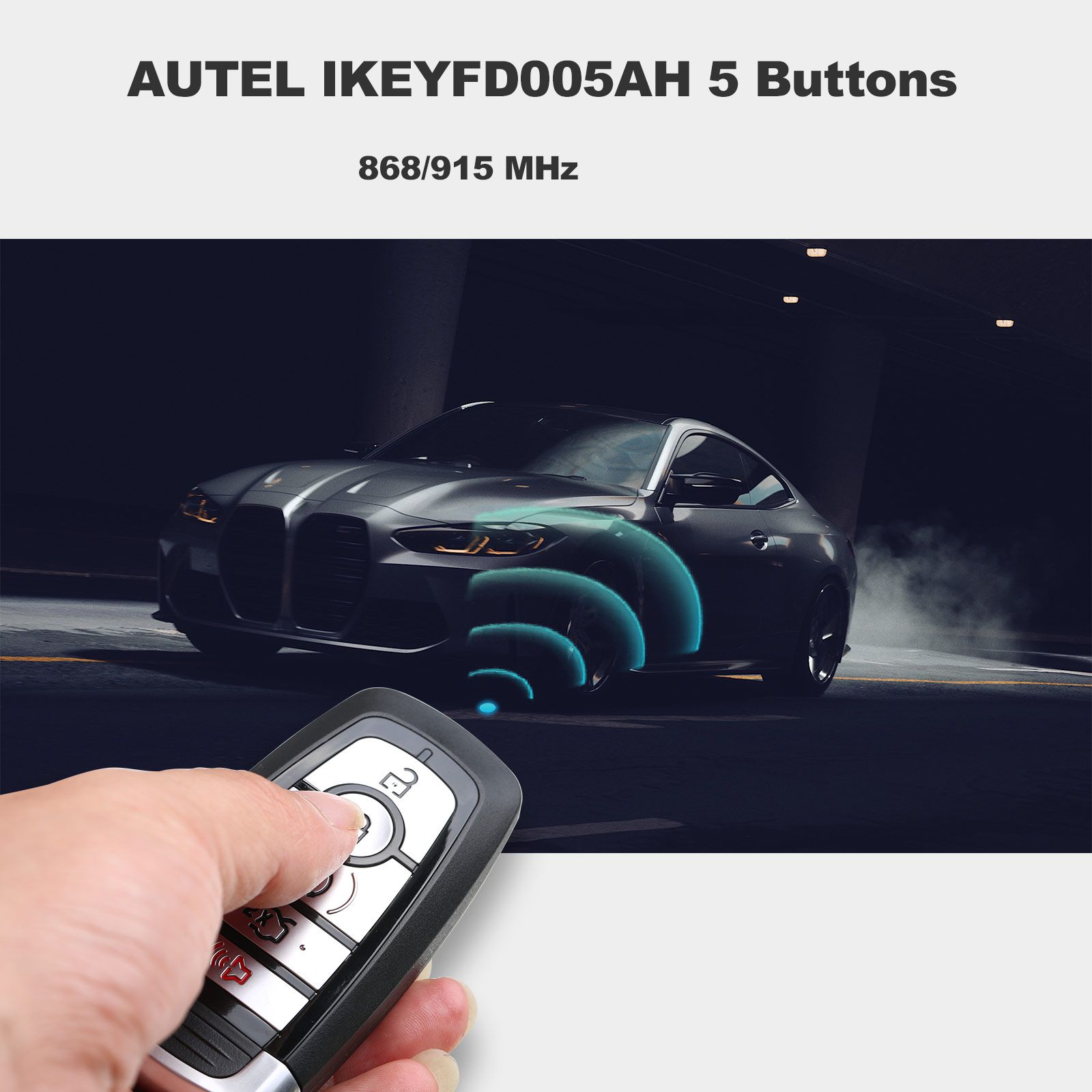 AUTEL IKEYFD005AH 5 Buttons 868/915 MHz  Independent Universal Smart Key 5pcs/lot