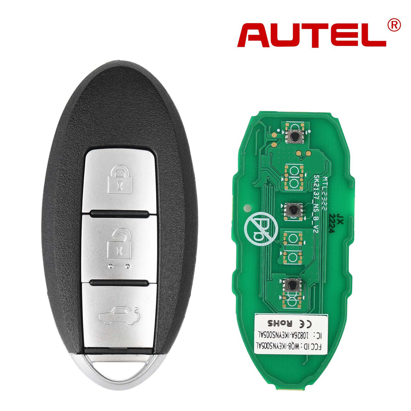 AUTEL IKEYNS004AL Nissan 3 Buttons Universal Smart Key 5pcs/lot