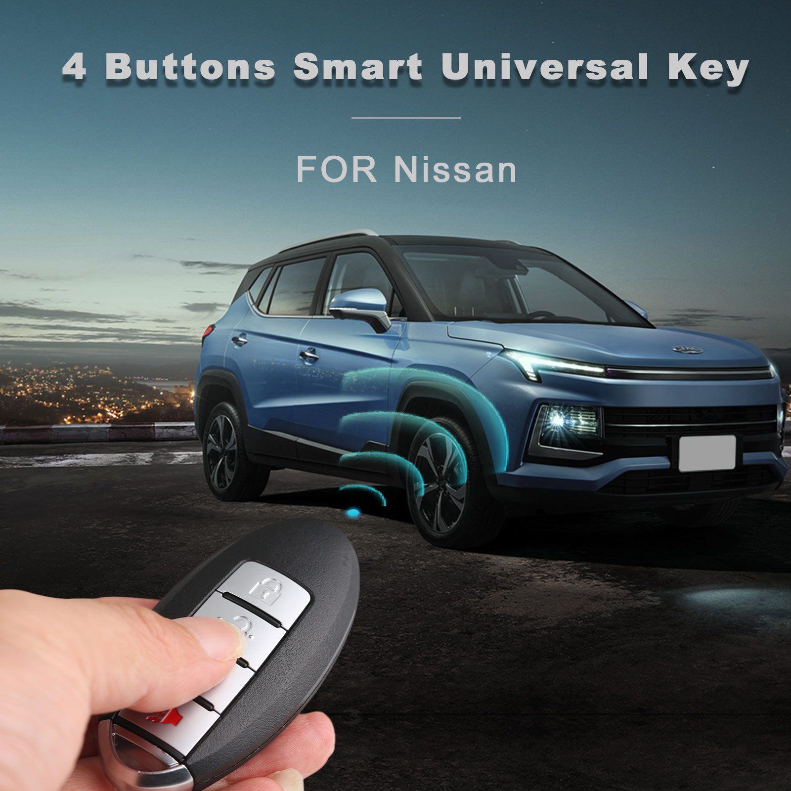 AUTEL IKEYNS004AL Nissan 4 Buttons Universal Smart Key 5pcs/lot