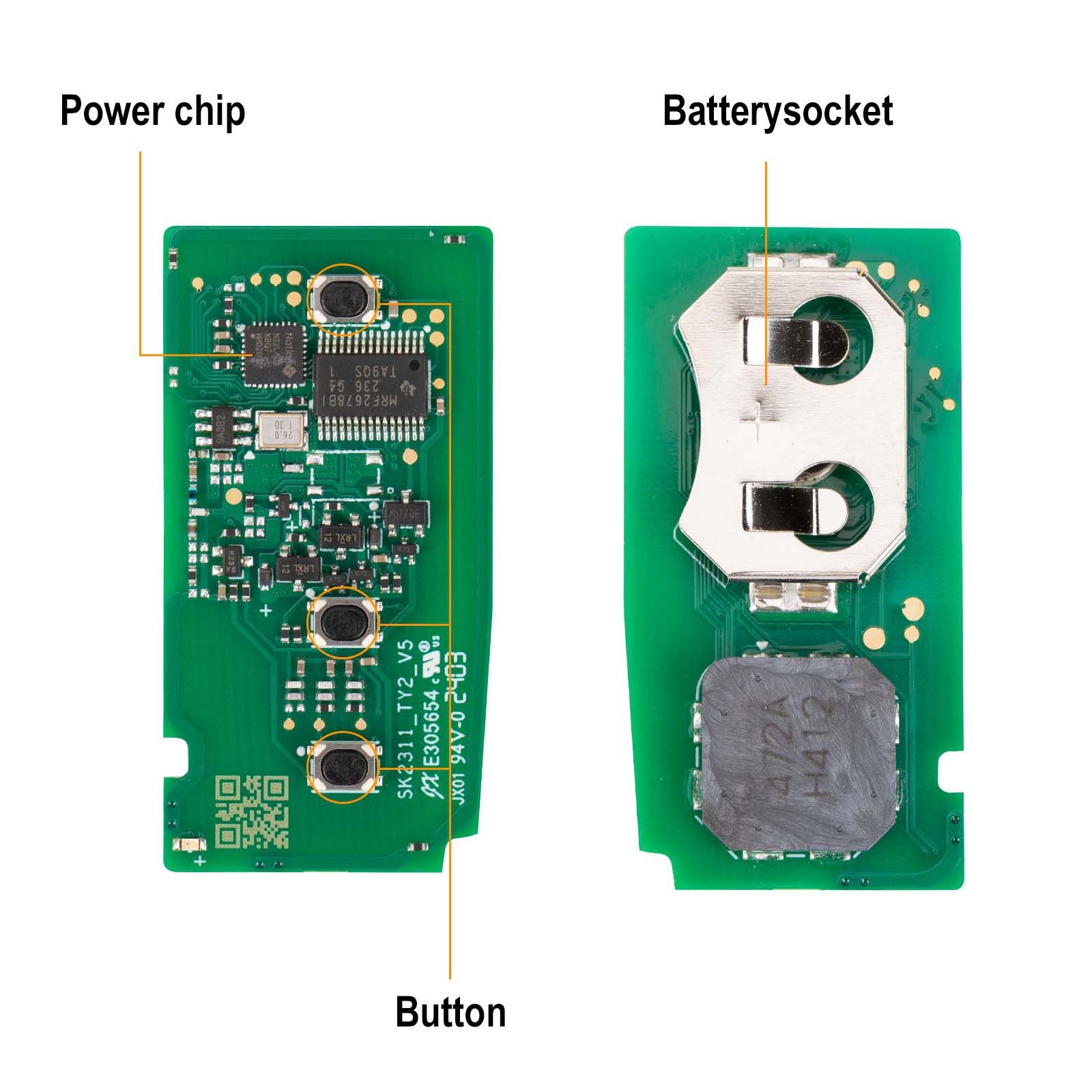 2024 Autel IKEYTY8A3AL 3 Buttons 315/433 MHz Smart Key 5pcs/lot