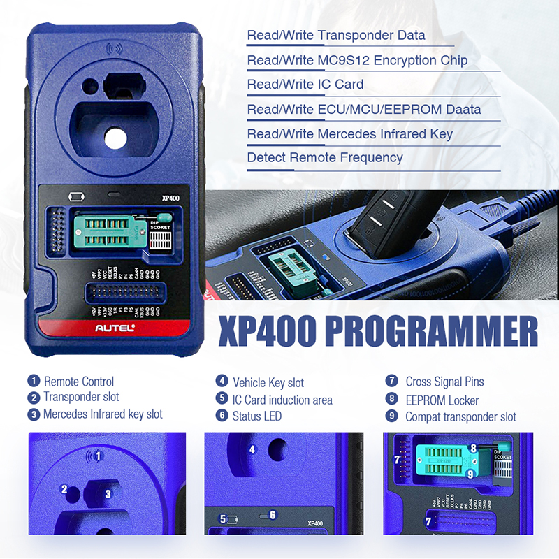 Original Autel MaxiIM IM608 Key Programmer with Free Autel APB112 Smart Key Simulator and G-BOX2 Adapter