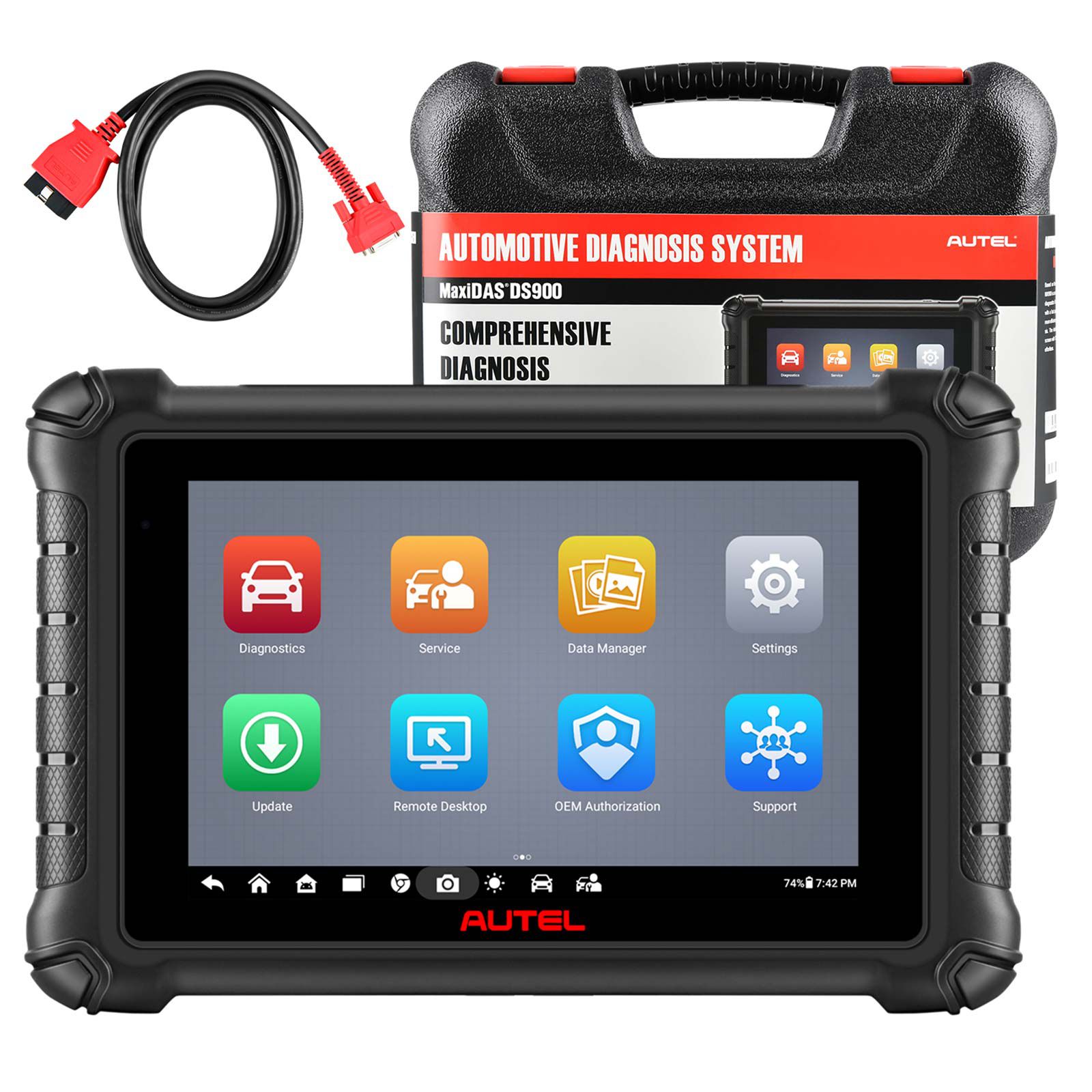 AUTEL MaxiDAS DS900 Diagnostic Scanne Support ECU Coding Pre & Post Scan Scan VIN DoIP CAN FD Protocol WIFI Print Upgraded Ver. Of DS808 DS808K