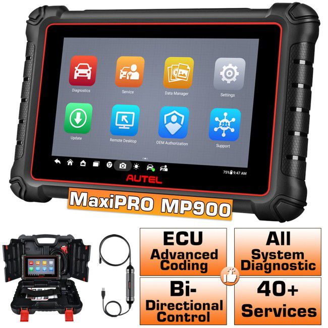 2024 Autel MaxiPRO MP900 All System Diagnostic Scanner Android 11.0 ECU Coding Bi-directional Control Upgraded Of MP808S / DS808S