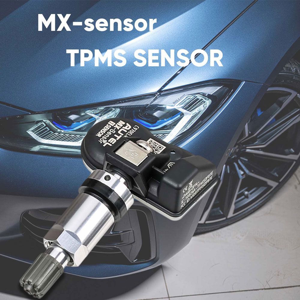 Autel MX-Sensor 315MHz+433MHz 2 in 1 Universal Programmable TPMS Sensor Metal/Rubber OE Level Tire Pressure Monitoring System