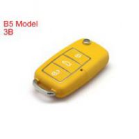 B5 Type Remote Key Shell 3 Buttons with Waterproof (Lemon Yellow) for Volkswagen 5pcs/lot