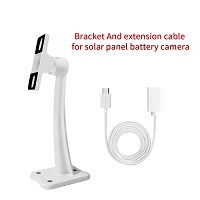 Bracket and 2M Extension Cable for BOAVISION Solar Panel Battery Camera