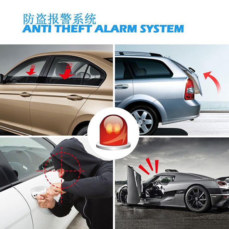 Remote Starter LCD Display Two-way Car Alarm With Autostart Engine Start Stop Central Locking Auto Ignition System Immobilizer