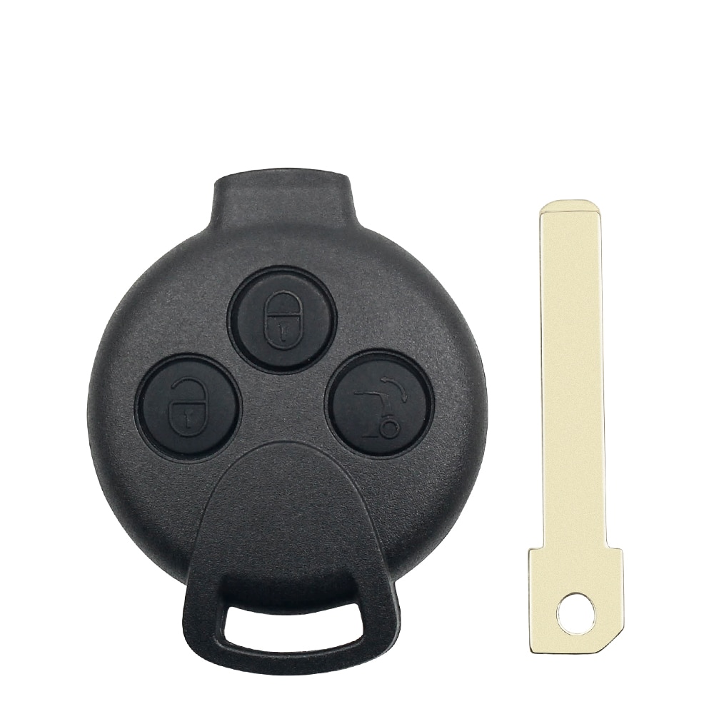 Car Remote Key 433Mhz ID46 Chip Fit 3 Buttons For Mercedes-Benz Smart Smart Fortwo 451 2007 2008 2009 2010 2011 2012 2013