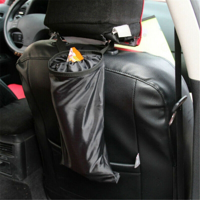 Portable Car Seat Back Storage Garbage Bag Car Auto Leak-proof Dust Holder Case Box Car Organizer Trash Can Car Accessories
