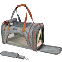 Cat Carrier Bag Transport Pet Bag With Locking Safety Zippers Portable Breathable Foldable Cator Pet Dog Cat Bag