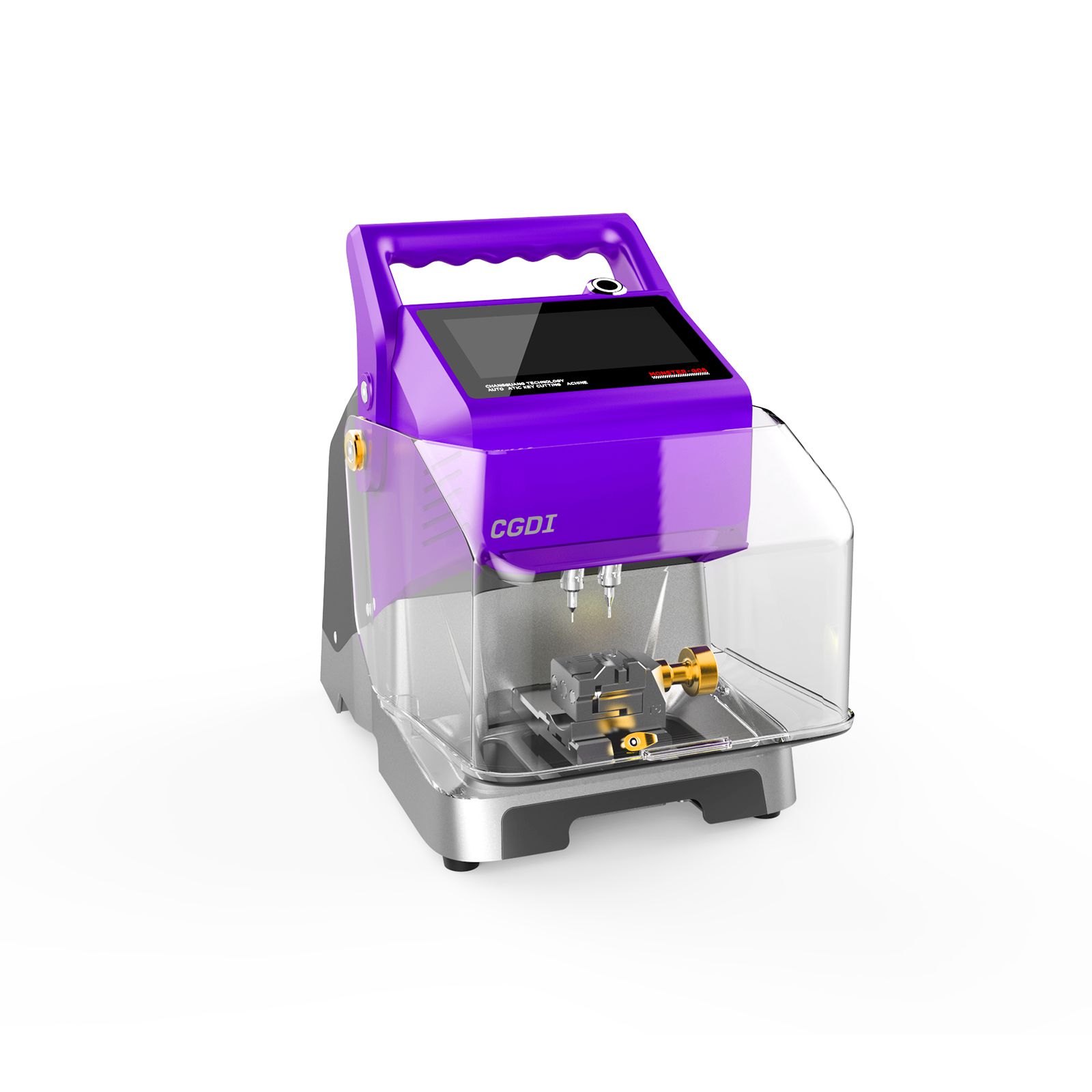 CGDI MONSTER G08 Key Cutting Machine with T5 Clamp Built-in Battery, Bluetooth & WiFi, Vehicle Key Database Supports Fast & Stable Cutting