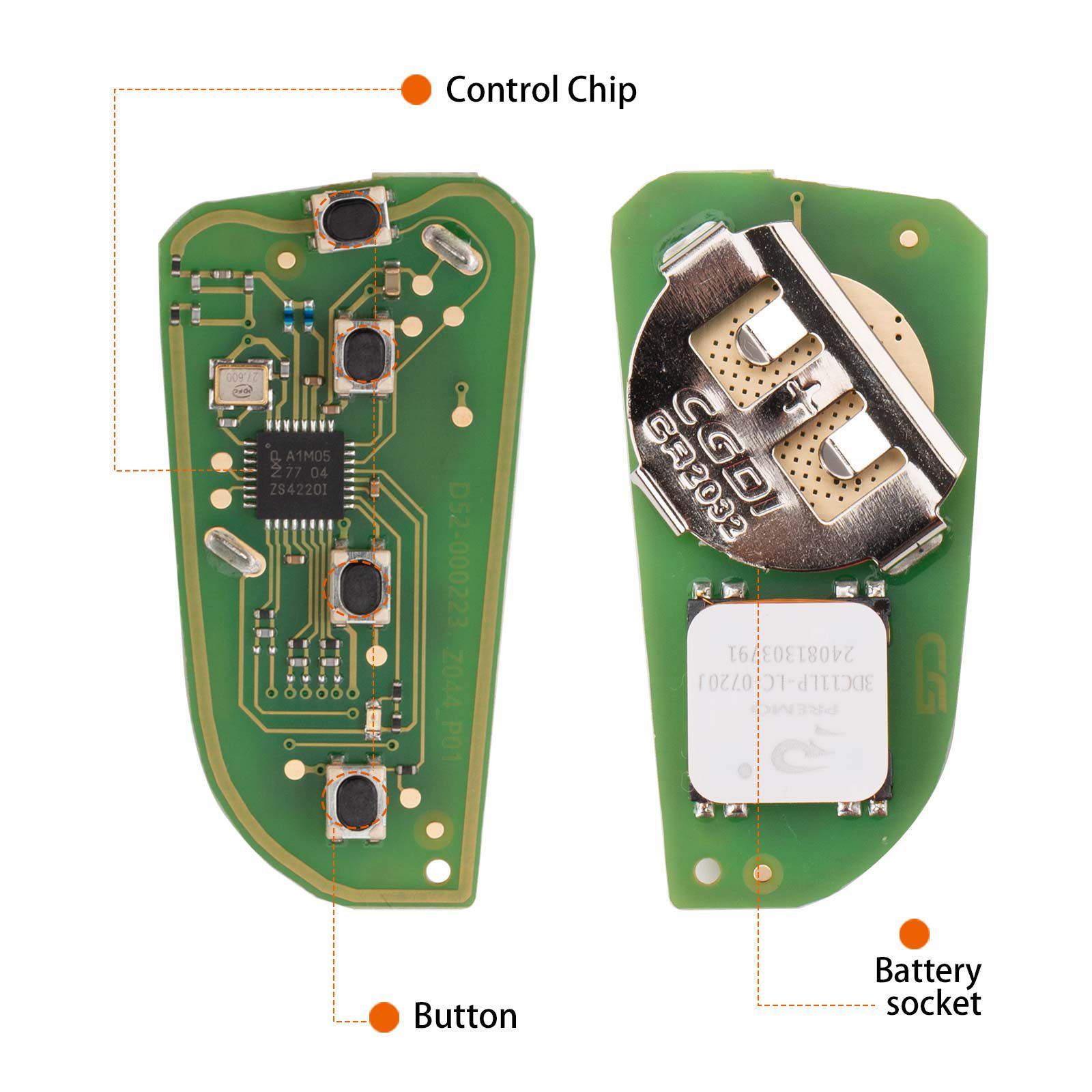 CG ZA02-4 BMW DF Blade(4BTN) 4 Buttons Smart Remote Used with CGDI K2 Remote Key Programmer 5pcs/lot