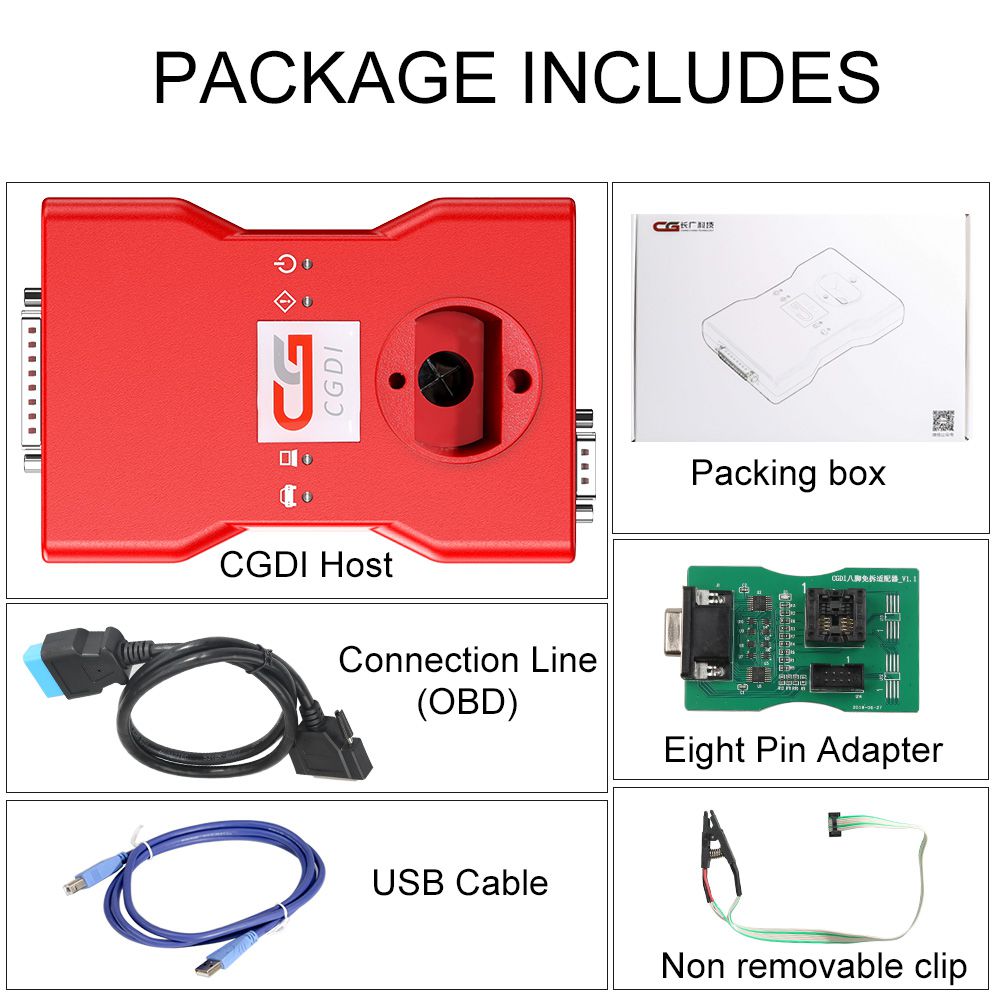 CGDI BMW Key Programmer Full Version Total 24 Authorizations Get Free Reading 8 Foot Adapter