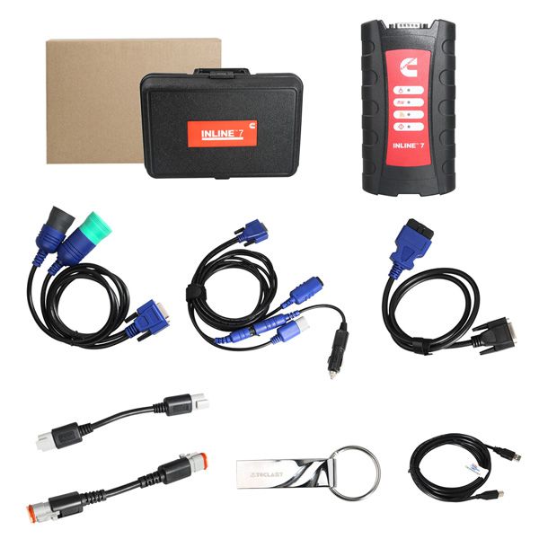 Cummins INLINE 7 Data Link Adapter with Insite 8.3 Heavy Duty Scanner Truck Diagnostic Tool Send 1 Time Free Activation