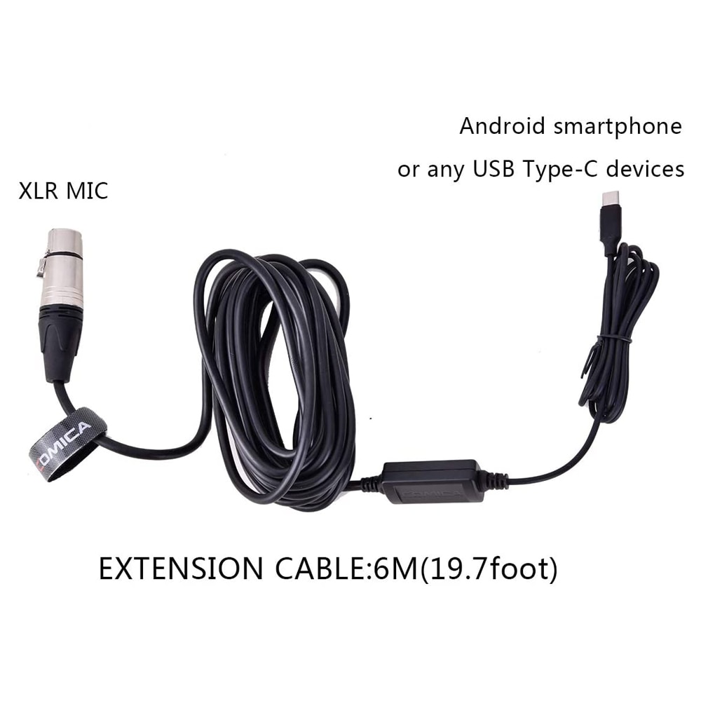 CVM-XLR-UC XLR to USB C Microphone Cable, XLR Female to USB C Audio Adapter for USB Type C Smartphones