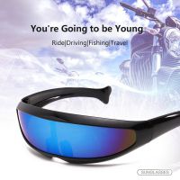 New Cycling Sunglasses Lens Sunglasses Men Women Fishtail Design Dolphins Mirror Glasses Windproof Goggles Space Robots Eyewear