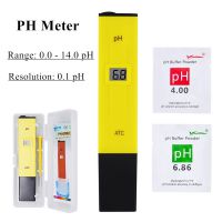 10pcs 0.1-14.00 Portable Digital PH Meter Tester Pen Medidor for Aquarium Pool Water Quality Lab PH Monitor with ATC 30%off