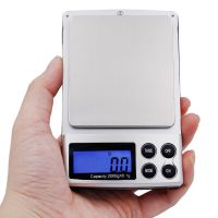 2000g * 0.1g 2Kg Digital Scales Mini Electric Balance Weight Pocket Scales Jewelry Gram Scales With Backlight