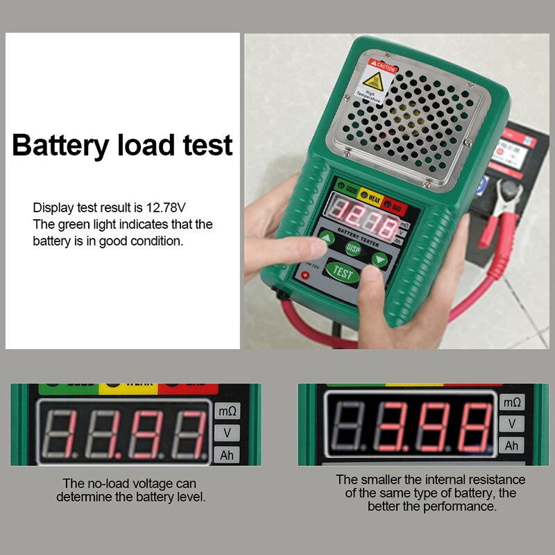DUOYI DY226 Battery Tester 6V 12V DC Quick Cranking Charging Circut Tester UPS Automotive Solar Energy Storage Marine Battery