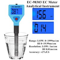 New EC EC-98303 Meter LED Water Quality Monitor Tester high precision Pools Drinking Water Aquariums 0~1999us/cm 0~19.99ms/cm EC