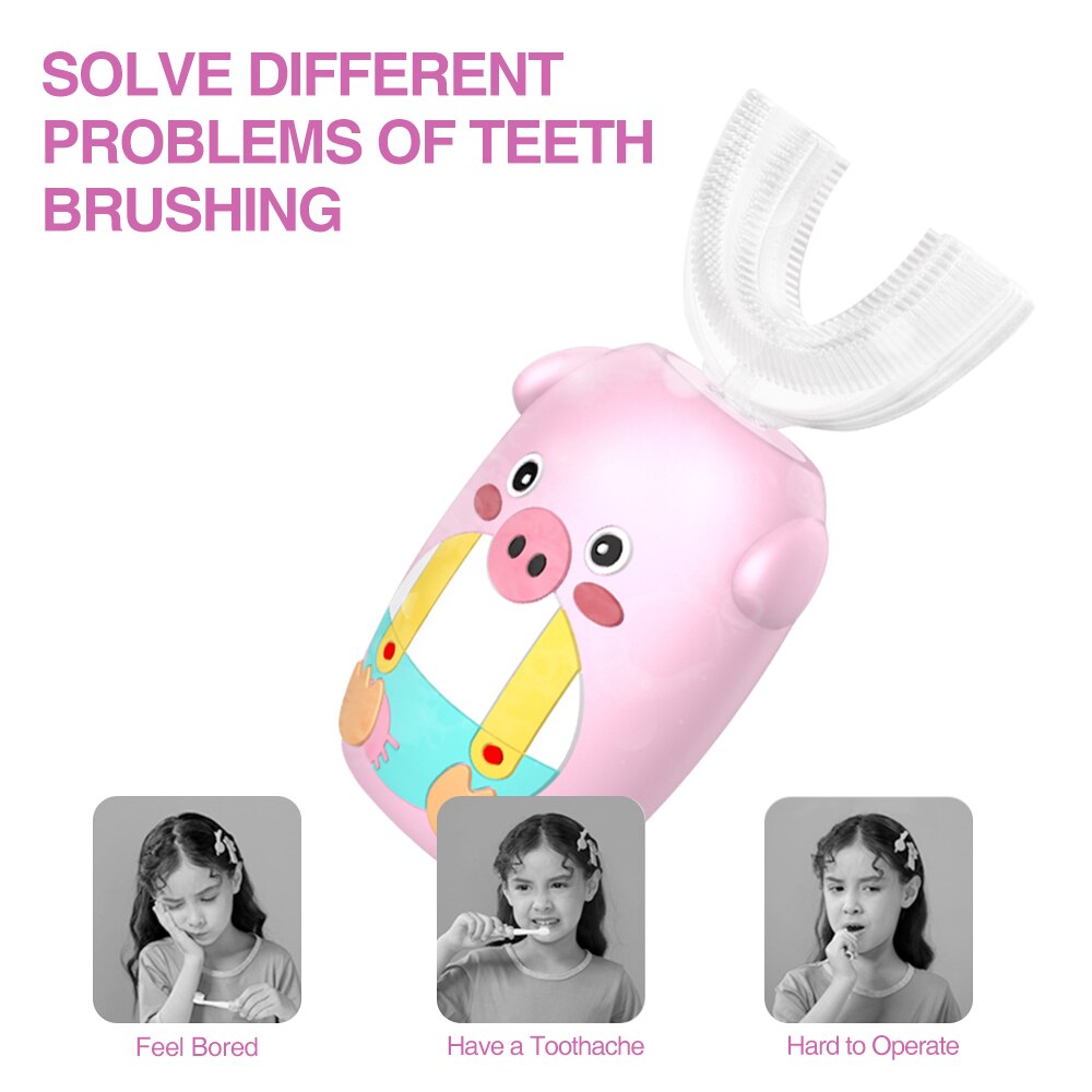 Electric Toothbrush For Children Care Teeth Cleaning Soft Toothbrush Sonic Tooth Brush Kids Oral Care Tool  Child 360 Toothbrush