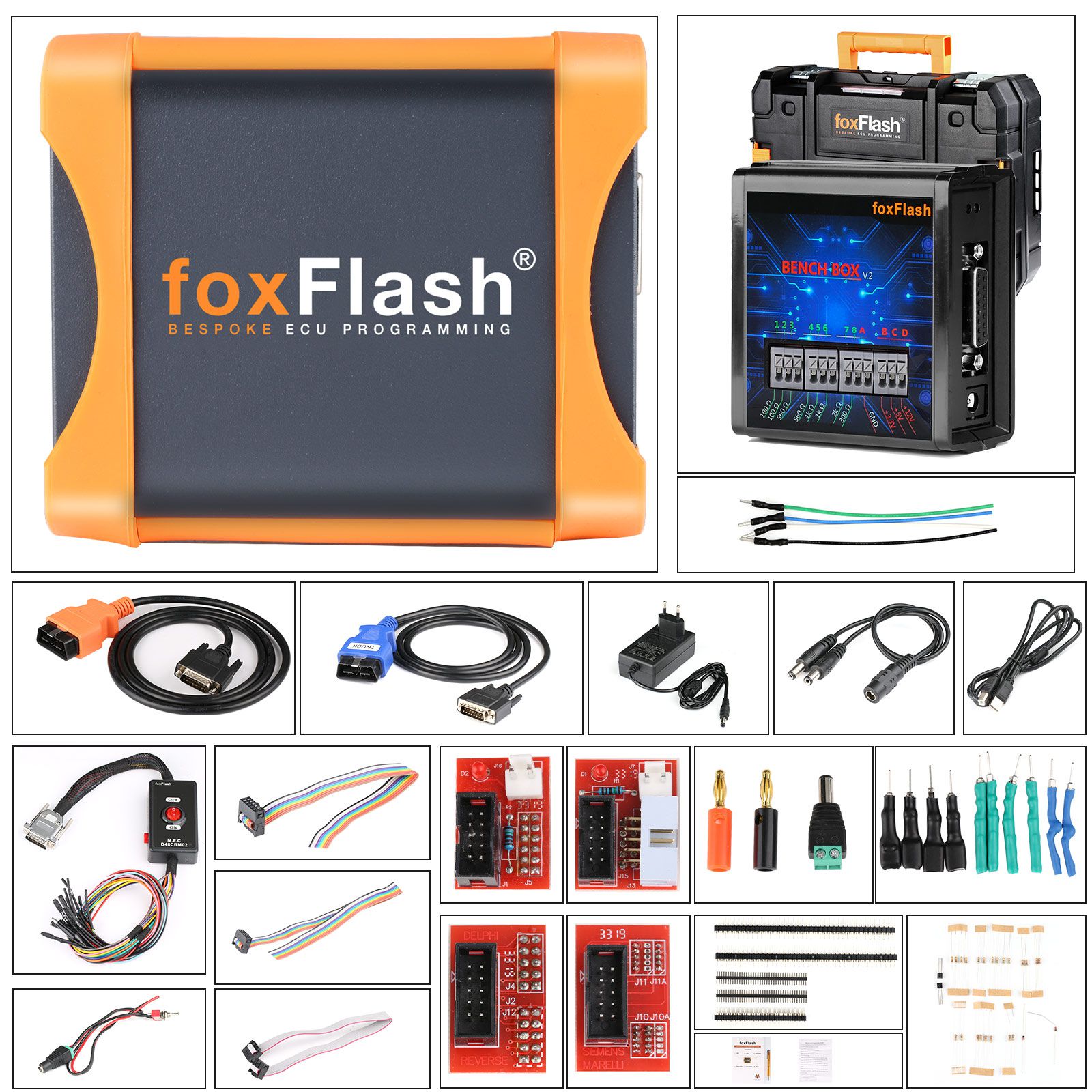FoxFlash Super Strong ECU TCU Clone and Chip Tuning Tool Support VR Reading and Checksum