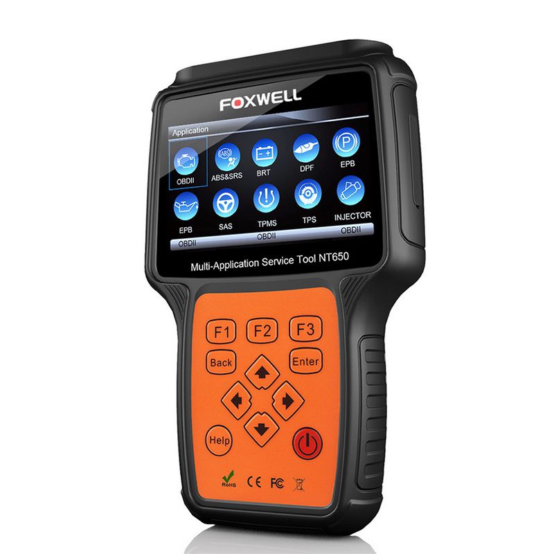 Foxwell NT650 OBD2 Professional Special Function Scanner Support ABS Airbag SAS EPB DPF Oil Service Reset