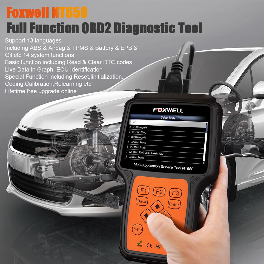 FOXWELL NT650 OBD2 Scanner