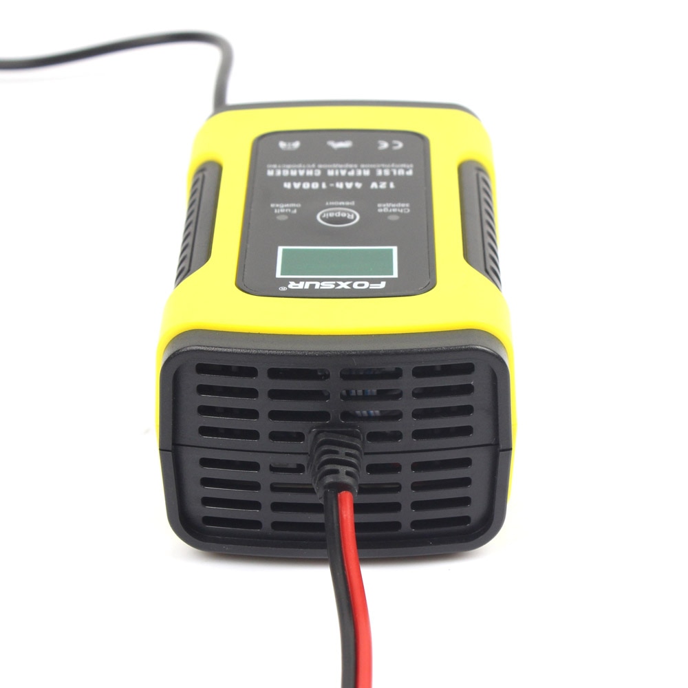 Full Automatic Car Battery Charger 12V 5A Intelligent Fast Power Charging for AGM GEL Wet Dry Lead Acid Digital LCD Display