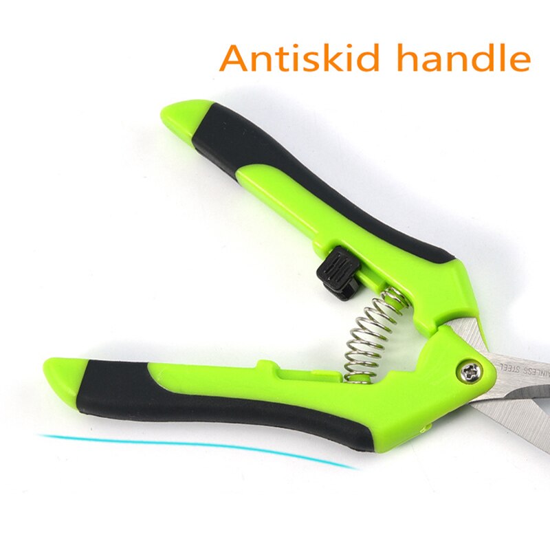 Garden Pruning Shears Stainless Steel Pruning Tools Hand Pruner Cutter Grape Fruit Picking Weed Household Potted Branches Pruner