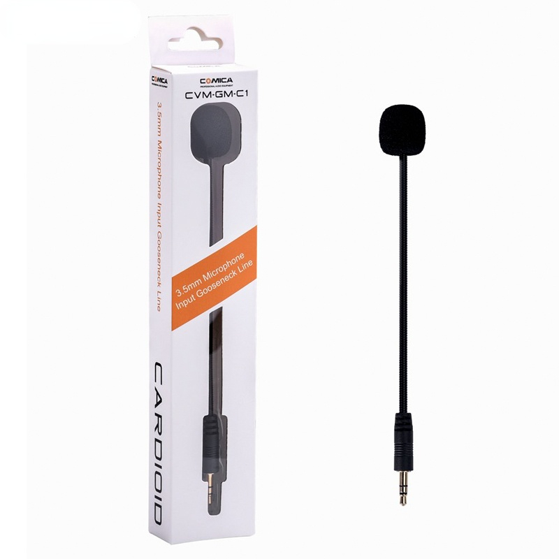 GM-C1 Wireless Gooseneck Microphone Cardioid Directional Microphone for Comica and Other Wireless Lavalier Microphones