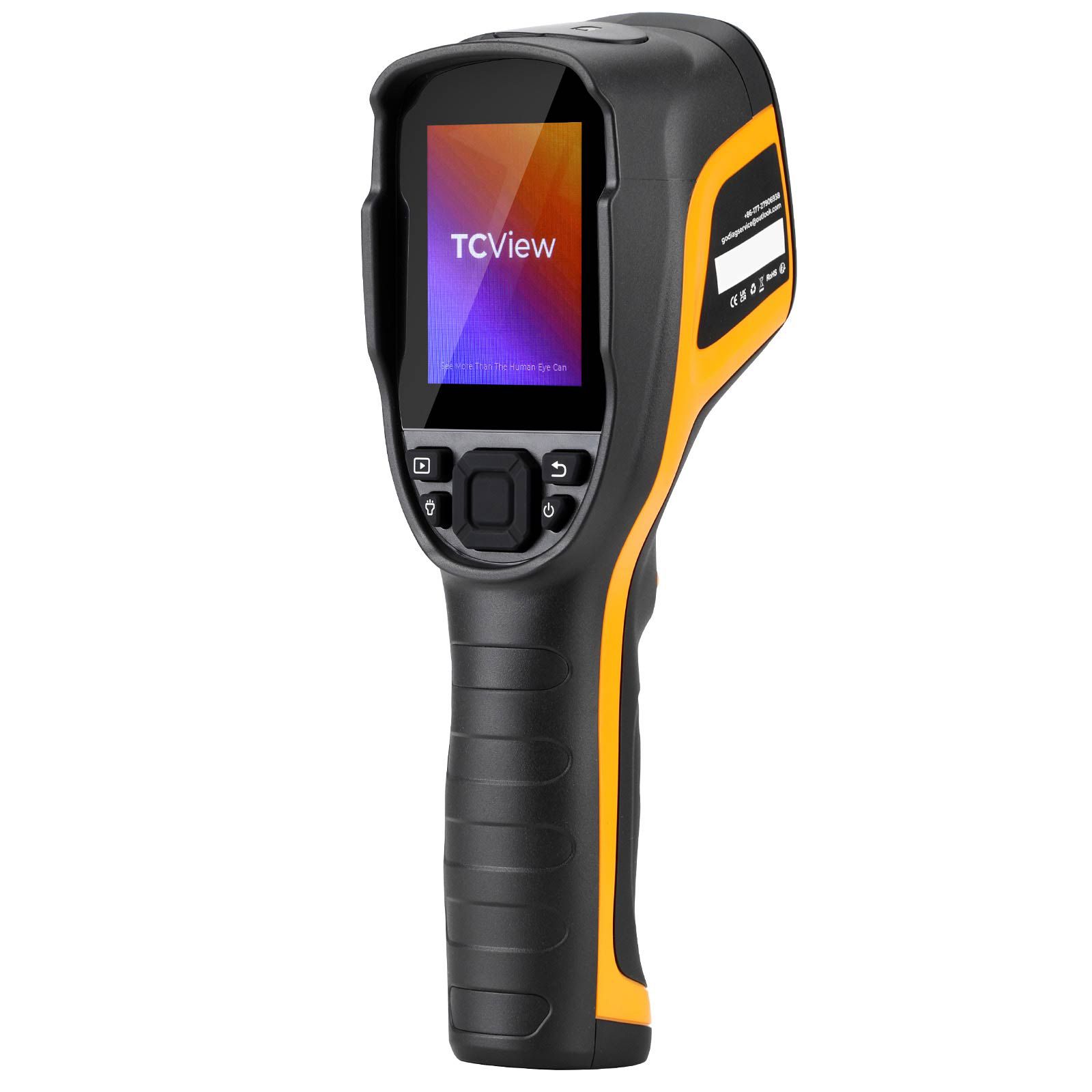 GODIAG GC001 Handheld Thermal Imaging Camera, 256 x 192 IR High Resolution, Infrared Camera Support PC Analysis & Video Recording