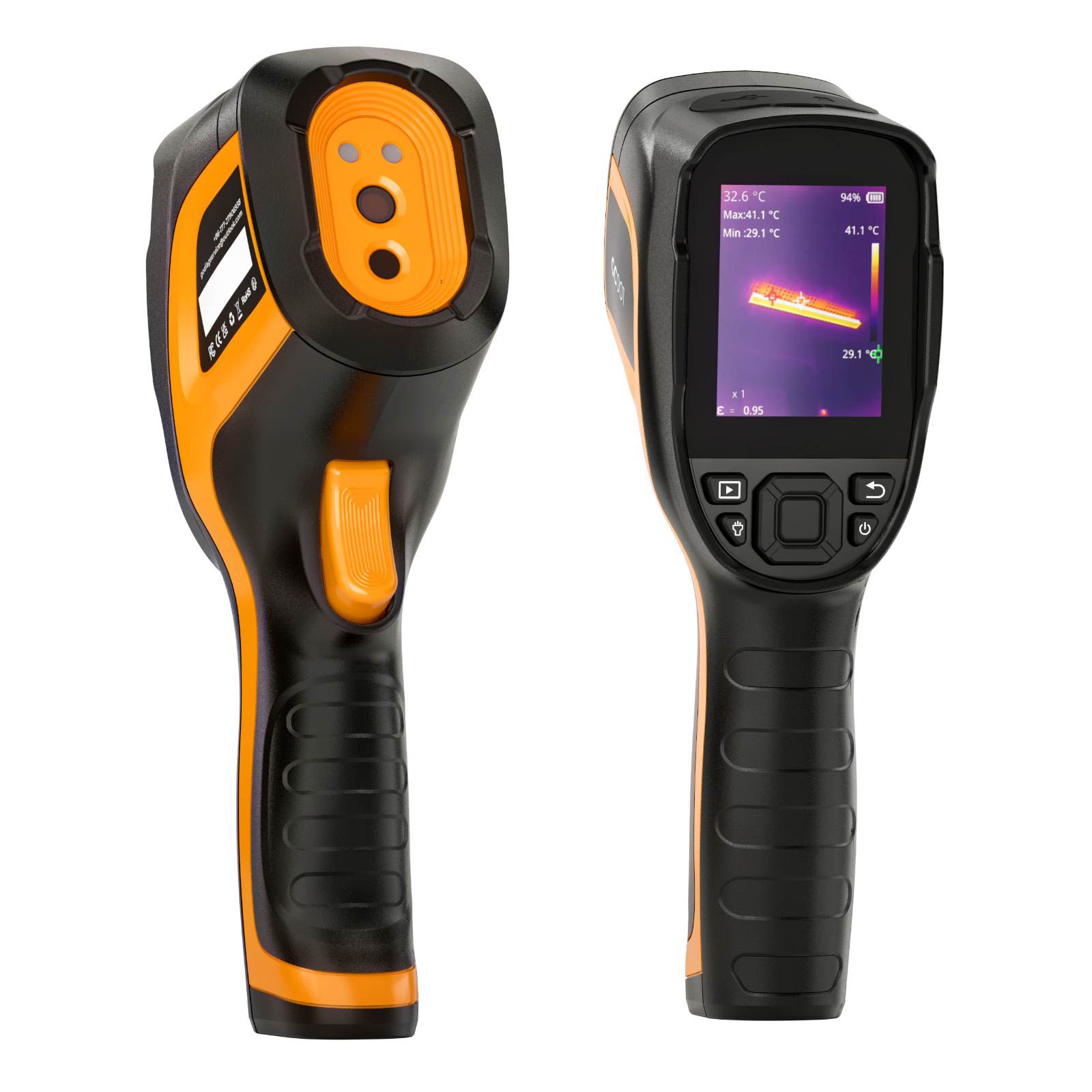 GODIAG GC001 Handheld Thermal Imaging Camera, 256 x 192 IR High Resolution, Infrared Camera Support PC Analysis & Video Recording