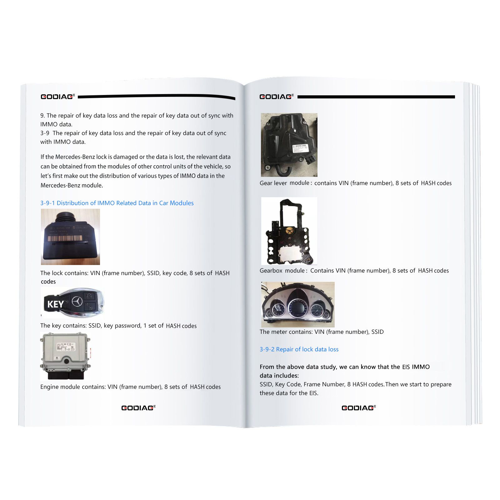 2023 GODIAG Key Tool Plus Practical Instruction 1&2 Two Books for Locksmith or Vehicle Maintenance Engineer