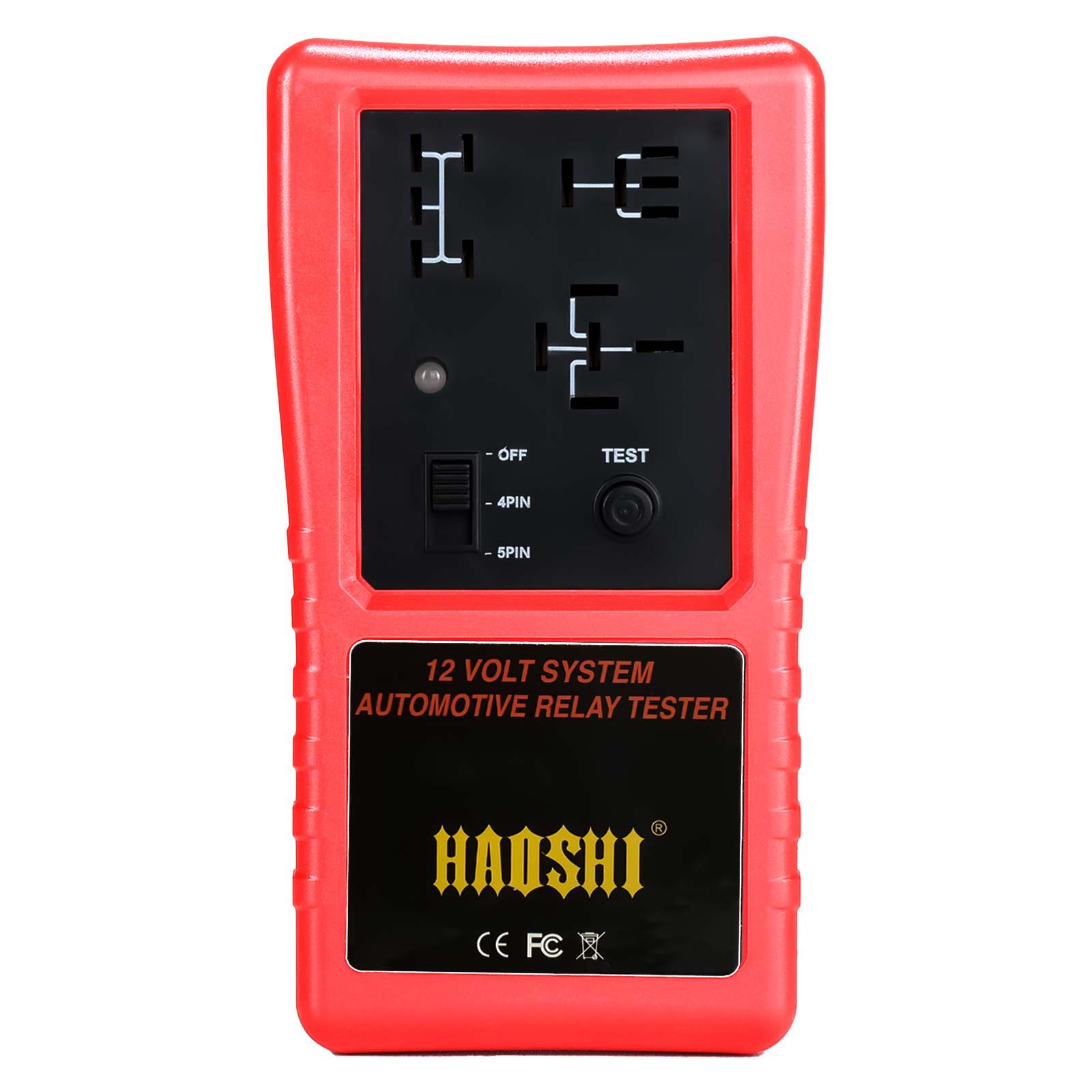 HAOSHI HS-2001 Automotive 12V Relay Tester Cordless Design Green/ Red