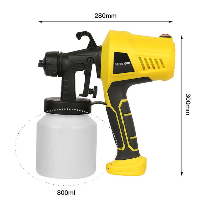 32000 Rpm Spray Gun 400W 230V-240V High Power Home Electric Paint Sprayer Nozzle Easy Spraying And Clean Perfect For Beginner