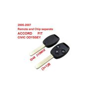 2005-2007 Remote Key 3+1 Button and Chip Separate ID:48(315MHZ) for Honda Fit ACCORD FIT CIVIC ODYSSEY 10pcs/lot